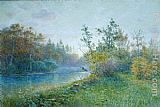 William Stanley Haseltine Mill Dam in Traunstein painting